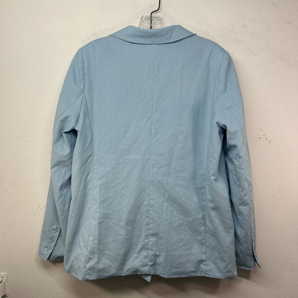 Anna Kay ladies blazer large blue suit jacket double breasted capsule minimalist - Picture 3 of 12